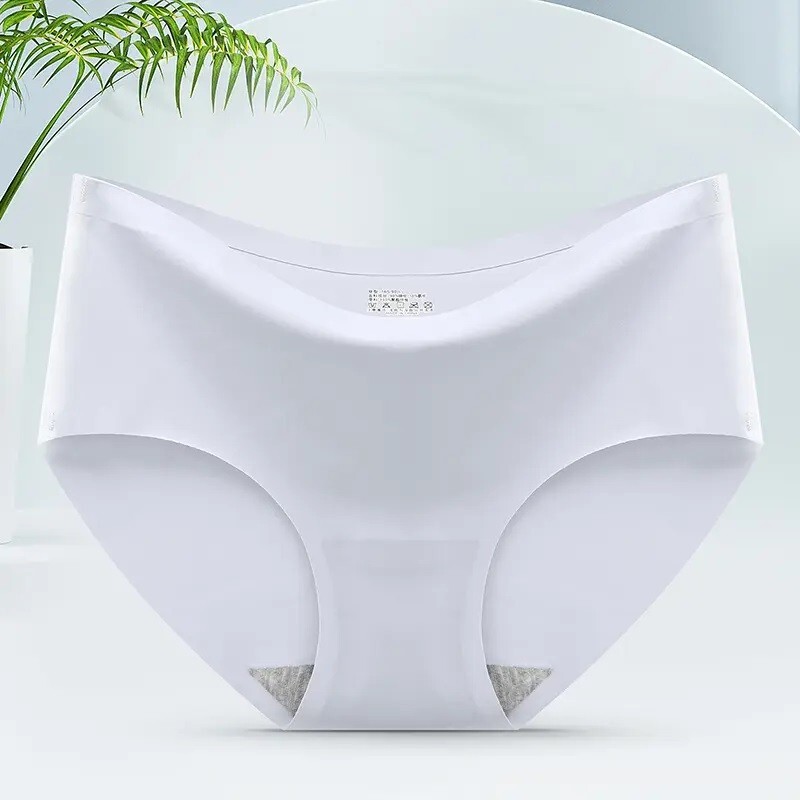 Ice Silk Panties Ladies Underwear Seamless Briefs Pants Women Knickers Pack of 4