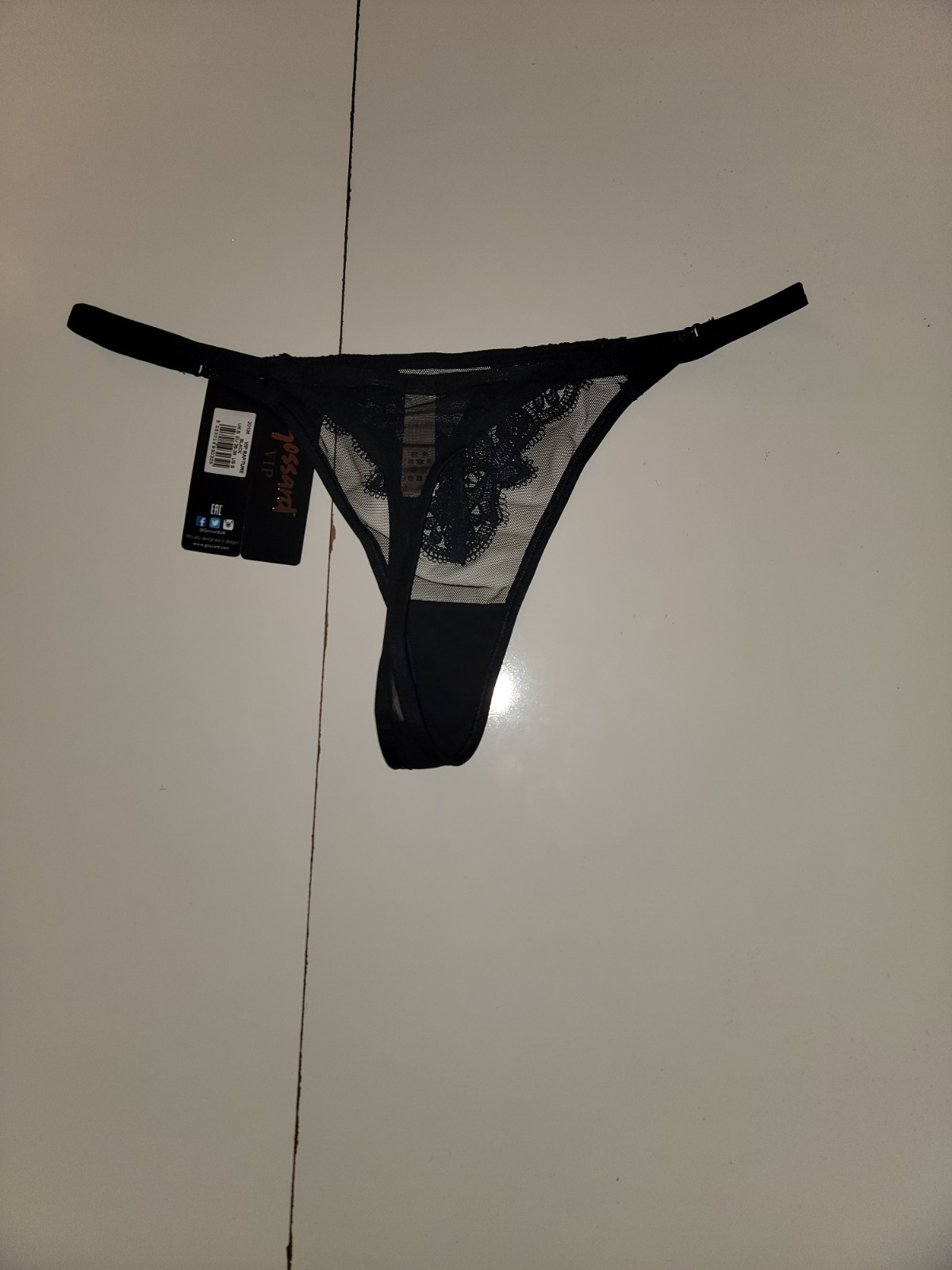 Gossard Vip Rapture Semi Sheer Floral Lace Thong Size Small New