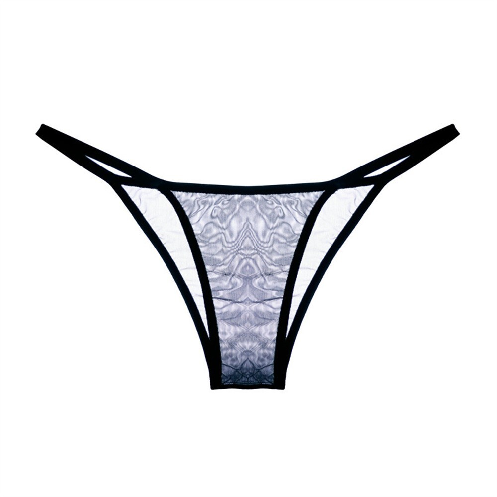 2 Pairs Sexy Women See-Through Panties Thongs Lingerie Tangas Underwear Briefs