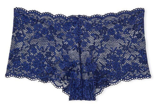 $25 M L XL XXL Navy Love Cloud LACE Victorias Secret SHORTIE BOYSHORT Pantie