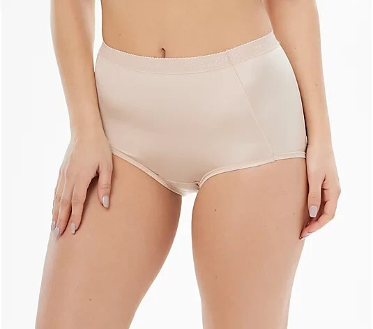 Breezies Set of 4 Nylon Microfiber Hi-Cut Panty, Tonal Medium A287800