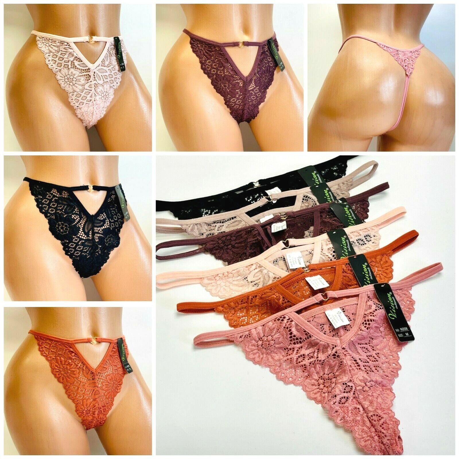 Thong Tangas T-String Undies PANTIES 6 OR 12 sexy UNDERWEAR G-STRING 203 S-XL