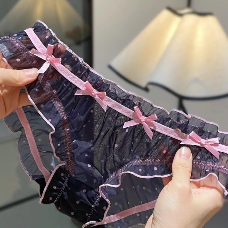 Japanese Lolita Ruffles Panties Sweet Girls Briefs Underpants Underwear