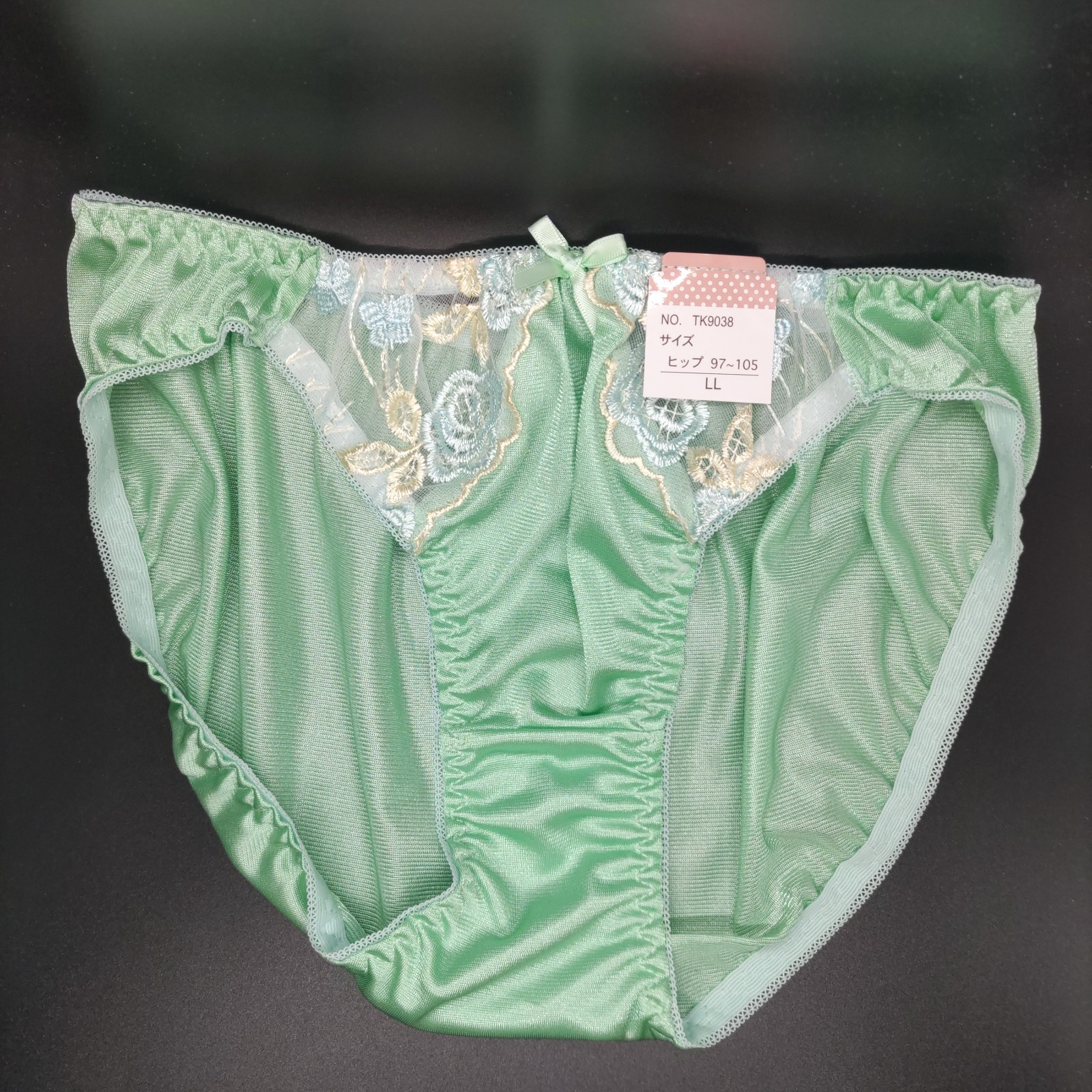 US SIZE M SHINY NYLON TRICOT PANTIES from Japan