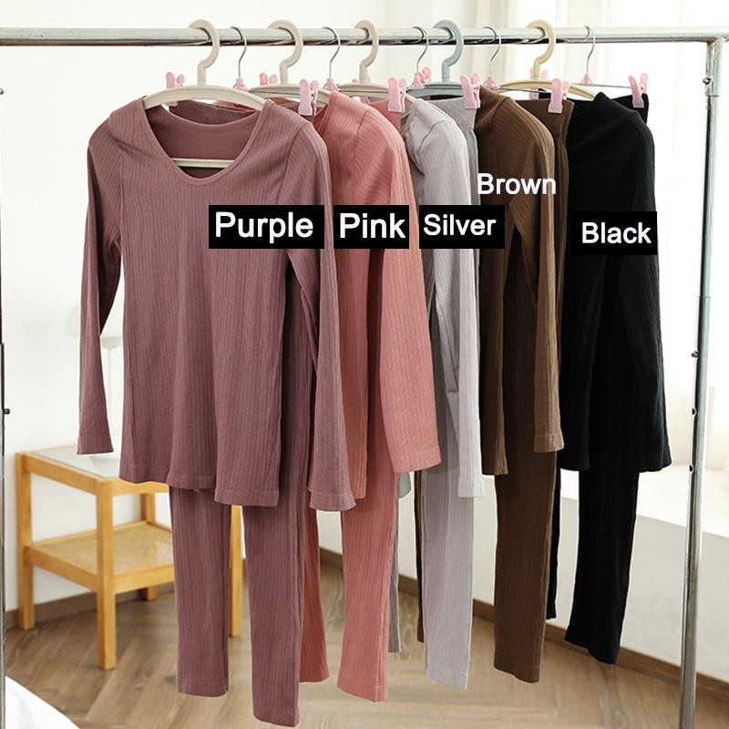 Women’s Thermal Underwear Set – Warm Shaping Long Johns Intimates