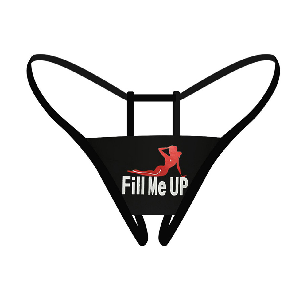 Women Printed Panties Crotchless Underwear Thongs Lingerie G-string Briefs⇓