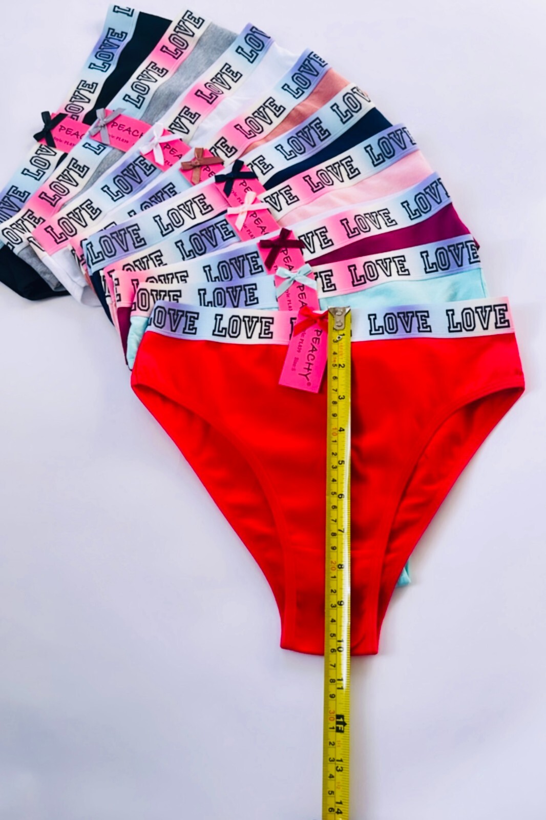 LOT 6-12 Womens Bikini Panties Brief Floral LOVE Cotton Underwears Long Leg S-XL