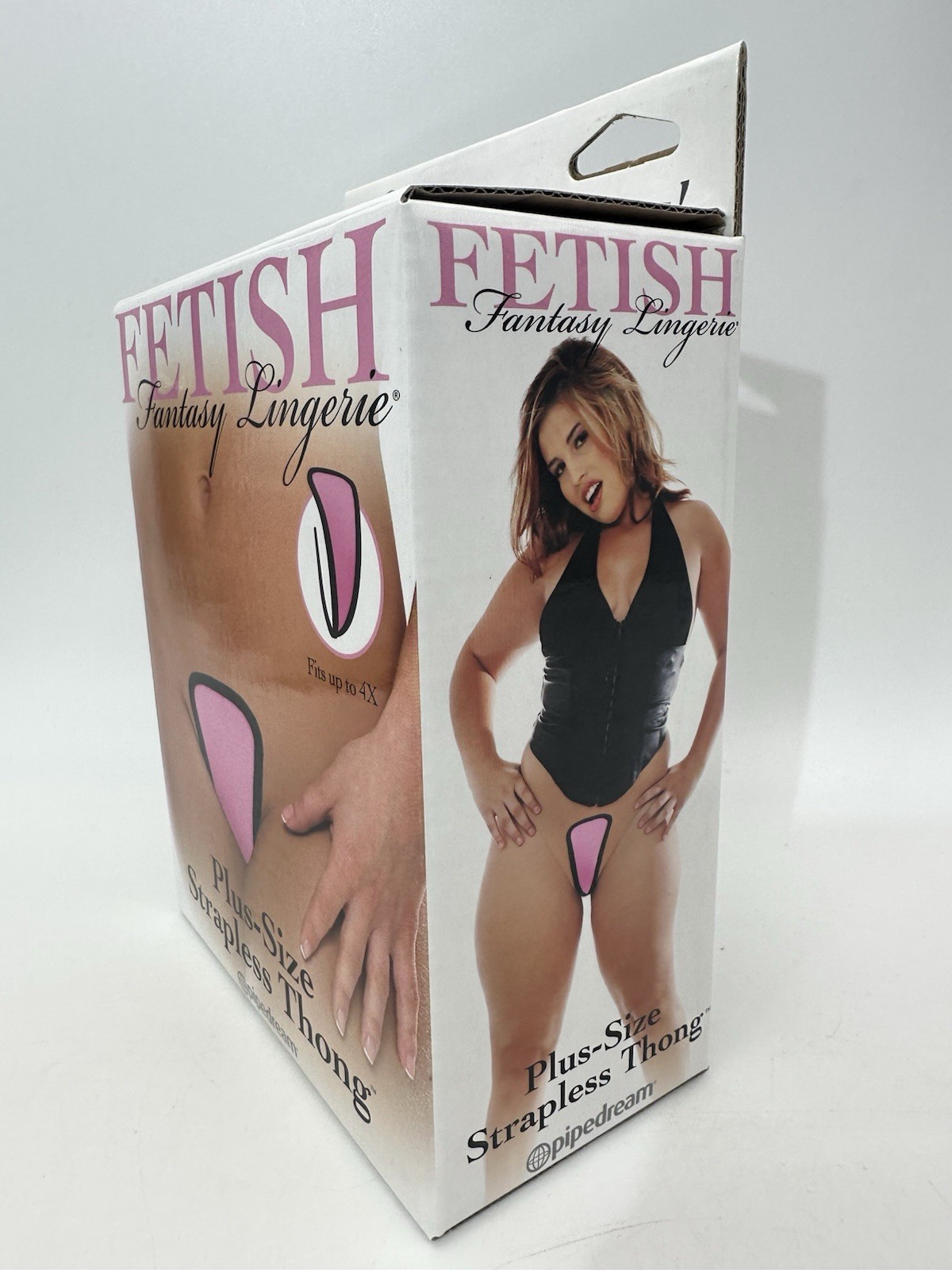 Plus Size Strapless Thong Underwear Fetish Brand Adult Lingerie Pink New In Box