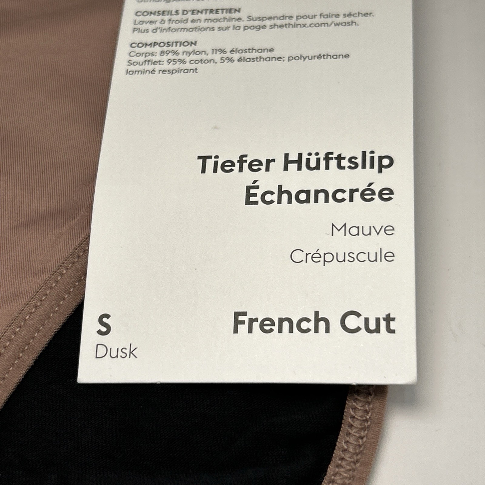 THINX DUSK FRENCH CUT MODERATE ABSORBENCY PERIOD-PROOF PANTIES SIZE S