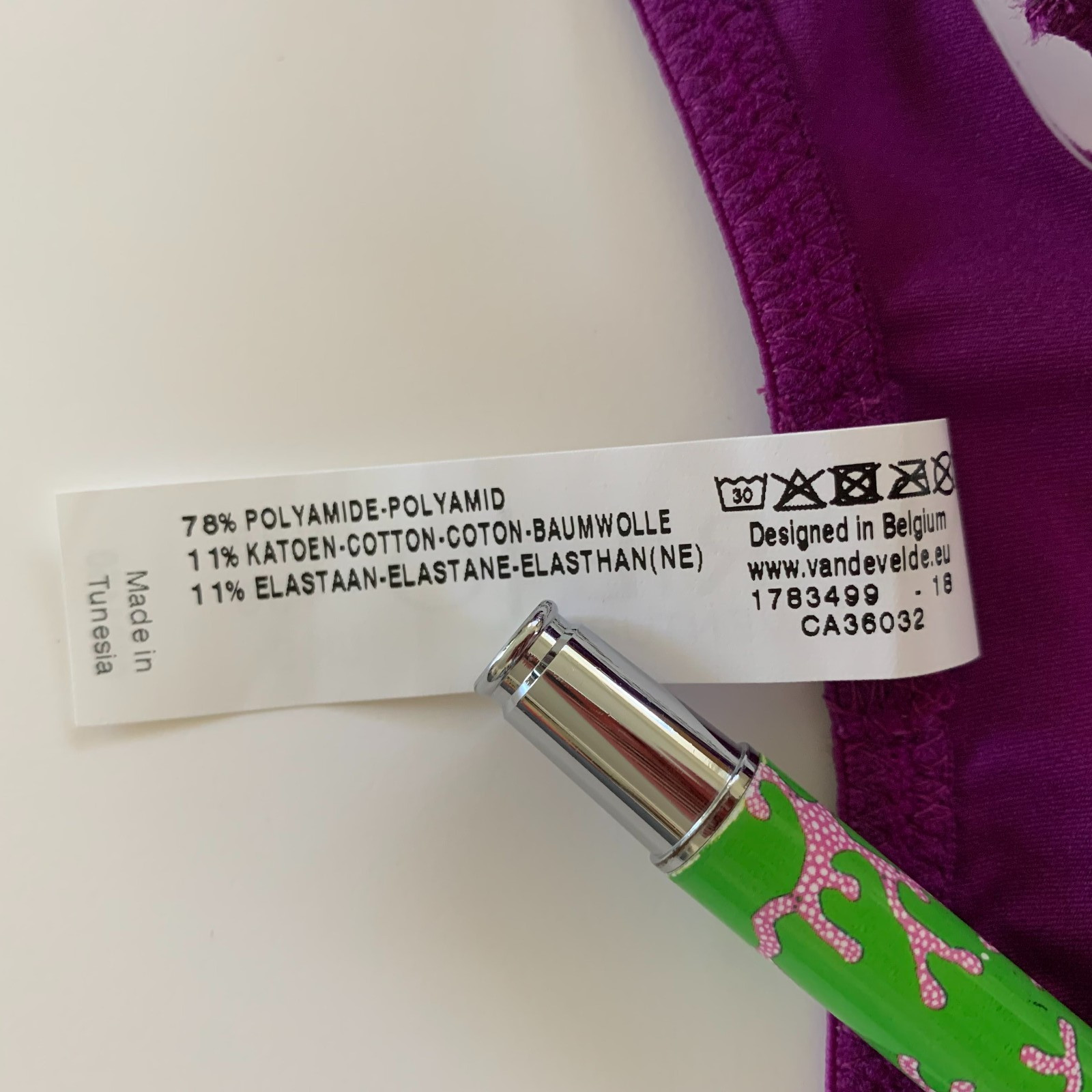 NWT Marie Jo L’Aventure Robbie Thong Panty Small Purple