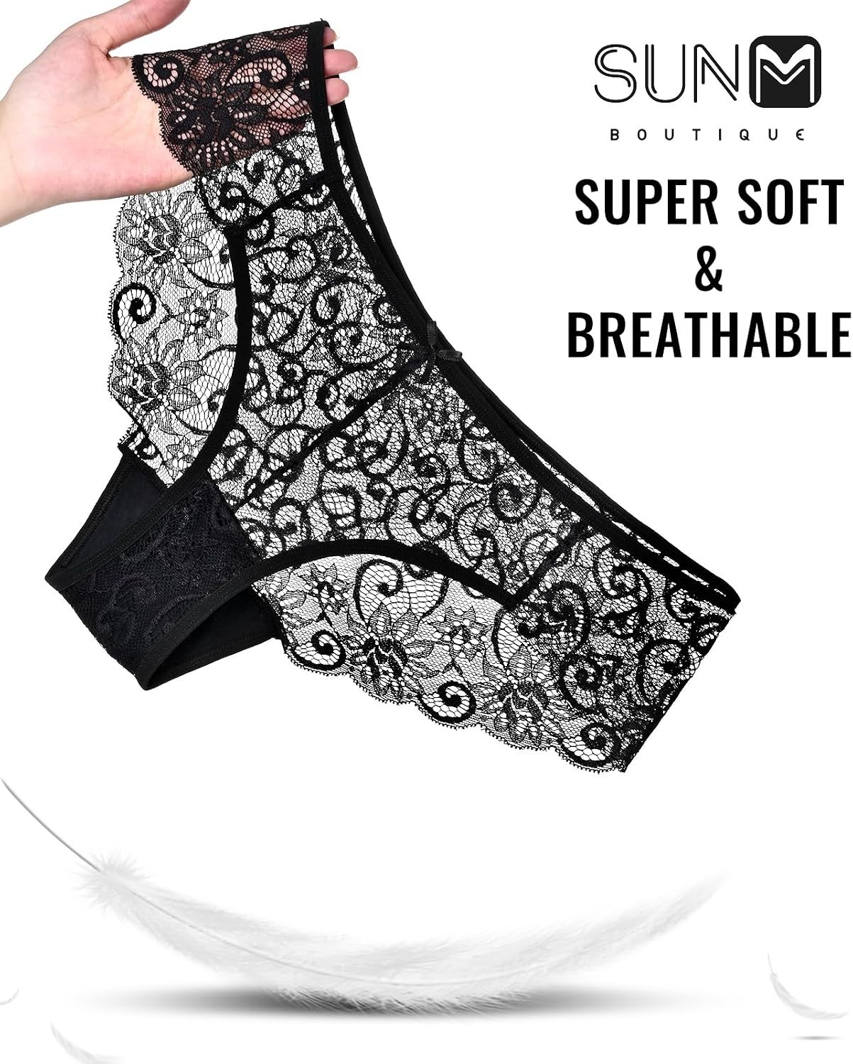 Sexy Underwear for Women, Cheeky Lace Women’s Panties, Breathable Bikini for …