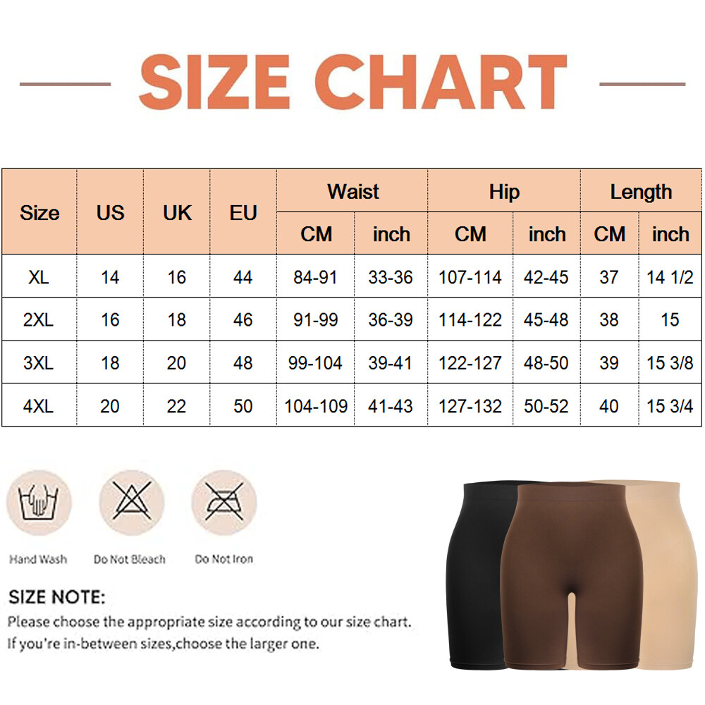 1/2 PCS Plus Size Seamless Shapewear Shorts Women Anti Chafing Boyshorts Panties