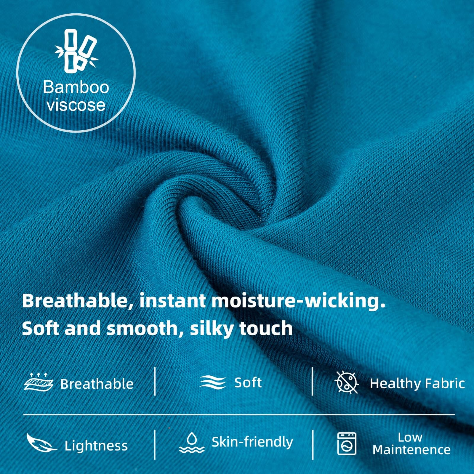 KNITLORD Men’s Underwear Bamboo X-Large, 3 Pack – Black/Blue/Light Grey