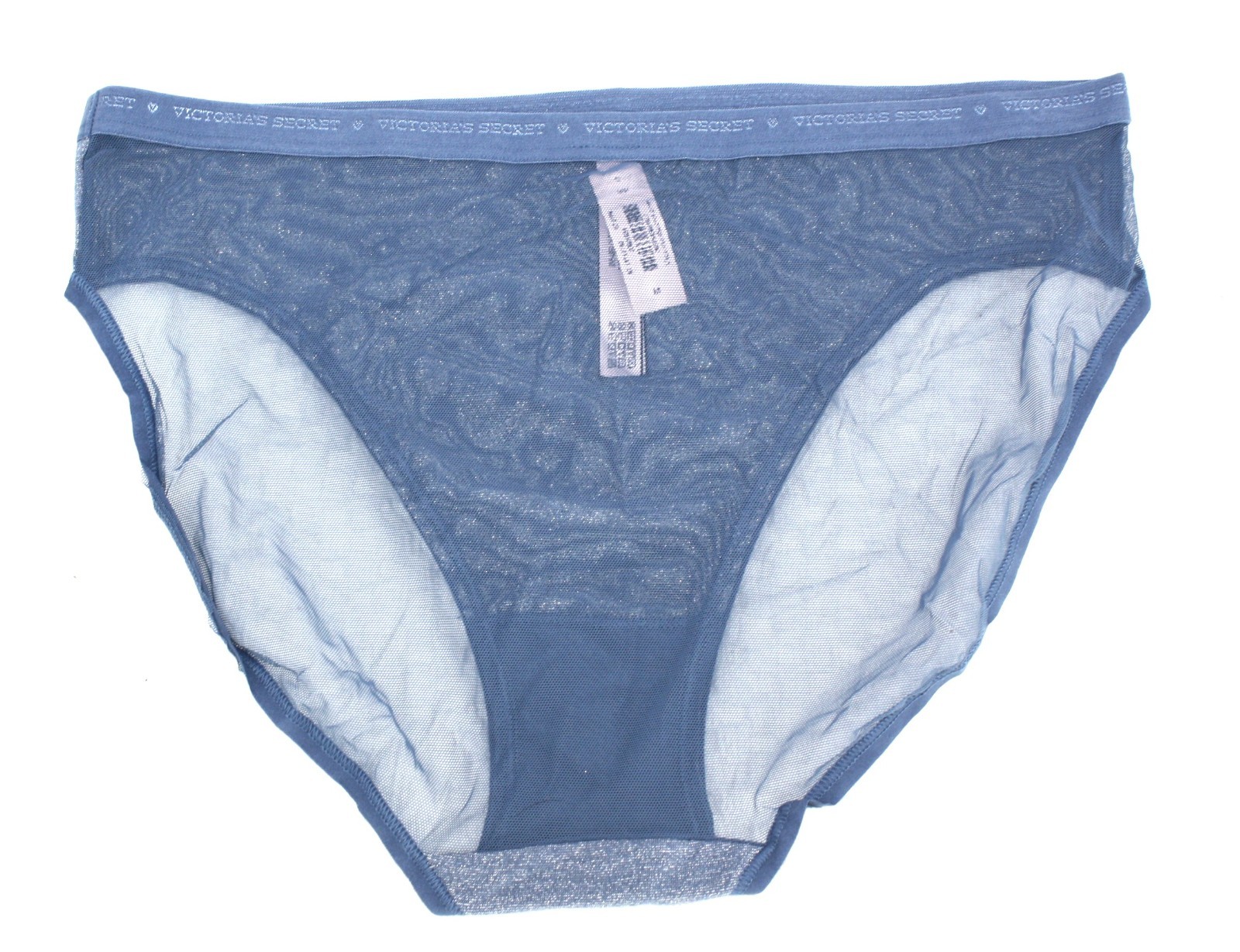 NWT 5 VICTORIA’S SECRET HIGH LEG BRIEFS Cotton GRAY GREEN PINK BLACK BLUE mesh M