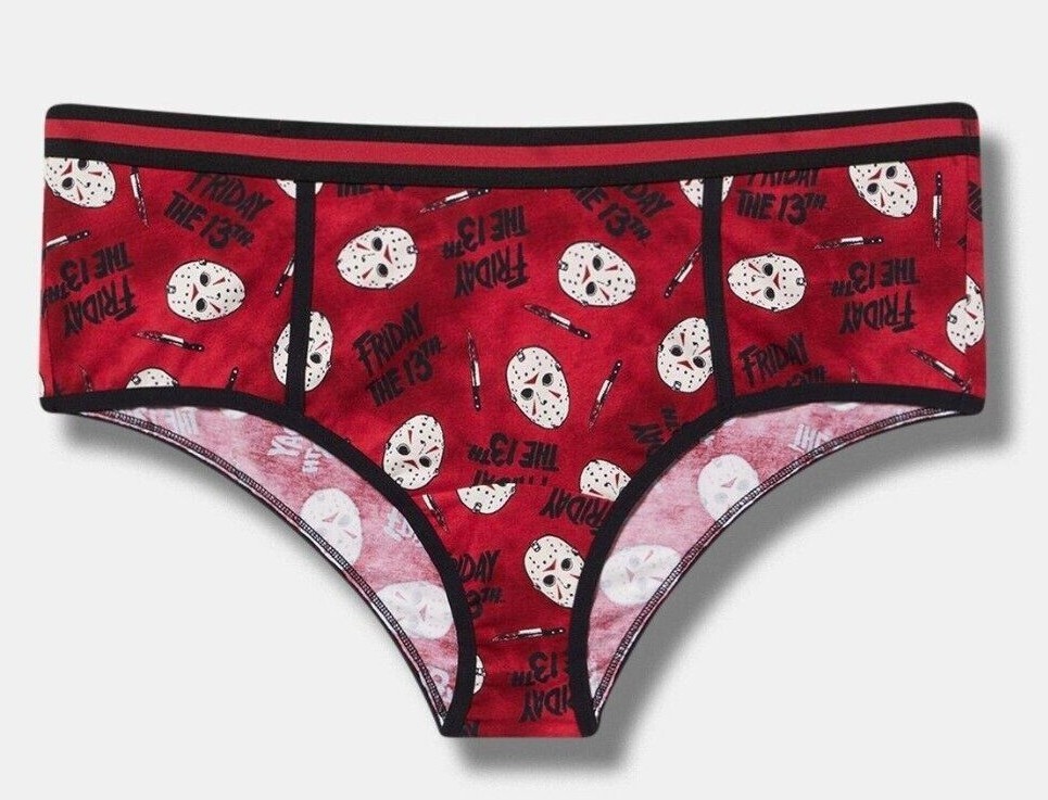 Torrid Friday The 13th Mid-Rise Cotton Cheeky Panty NWT 1x 2x 3x plus