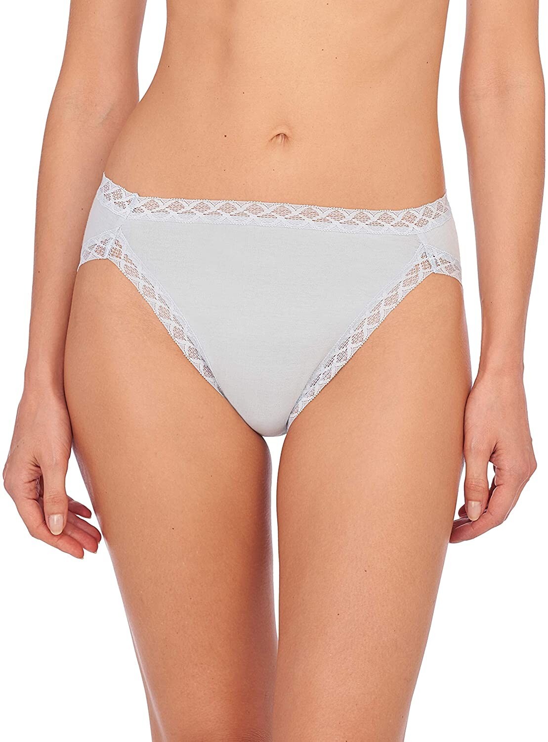 Natori BLISS 152058 Baby Blue Stretch Pima Cotton French Cut Brief Panty – XL