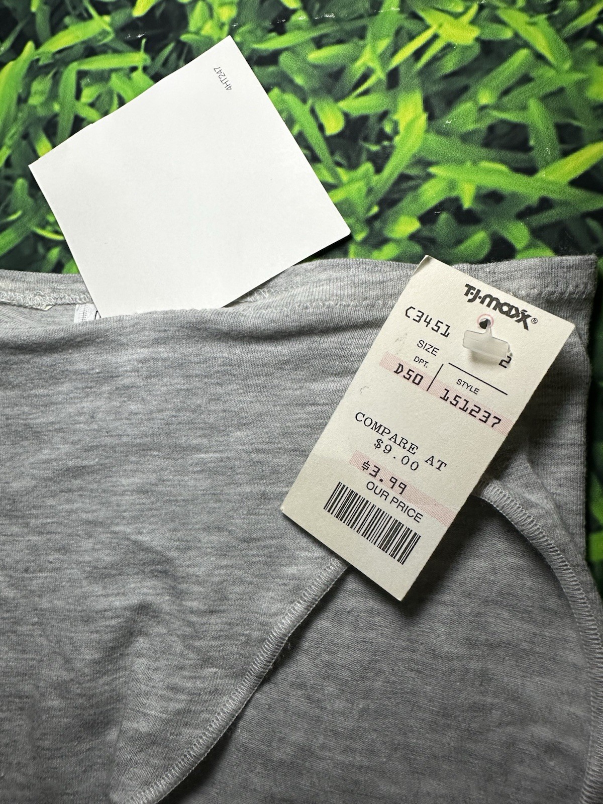 Vintage 90s/Y2K NWT Natori II Gray Cotton Panties Size 5 High Cut Briefs Classic