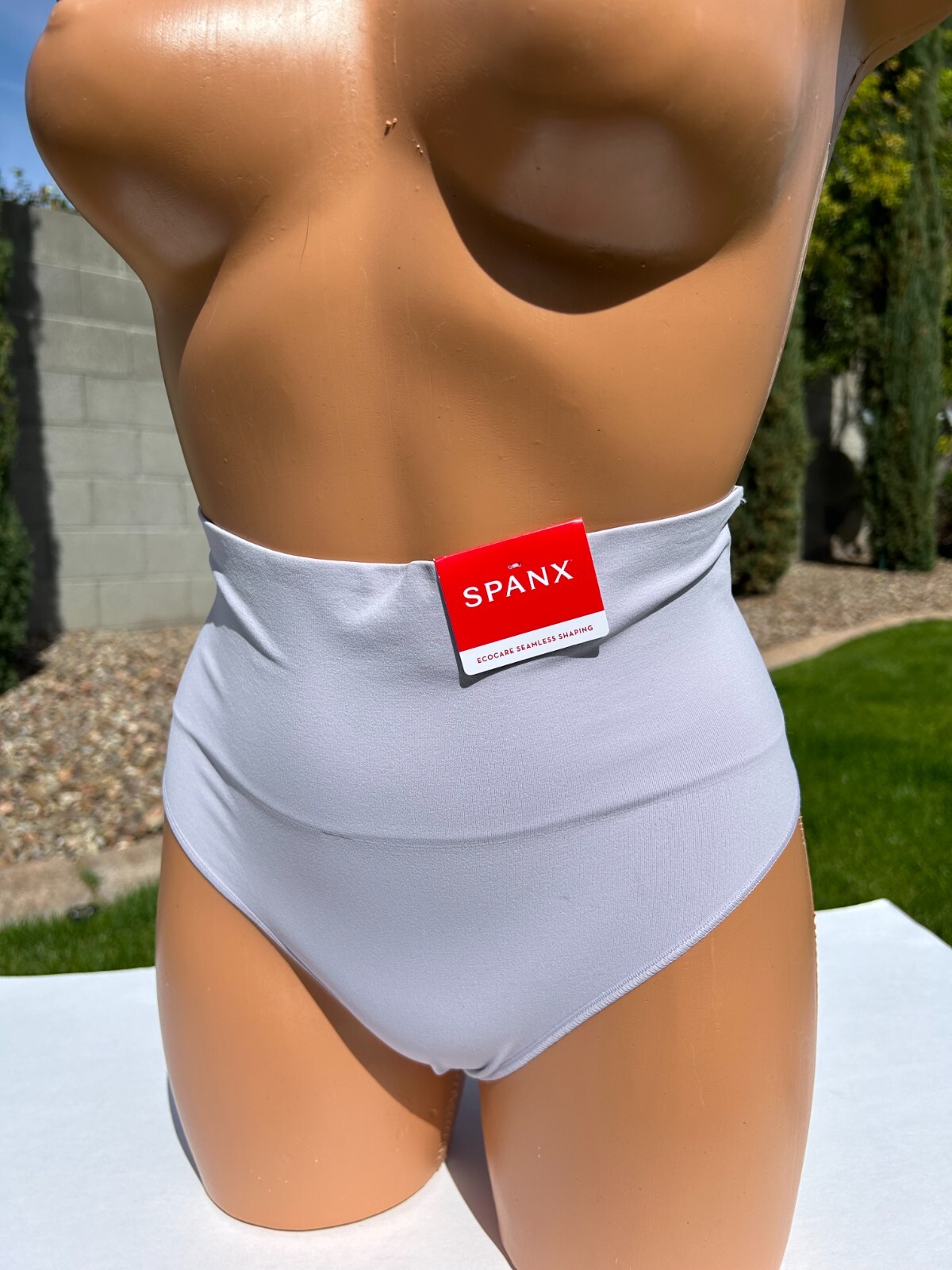 Spanx Ecocare Seamless Shaping Thong Panty Womens L Light Orchid #40048R NWT