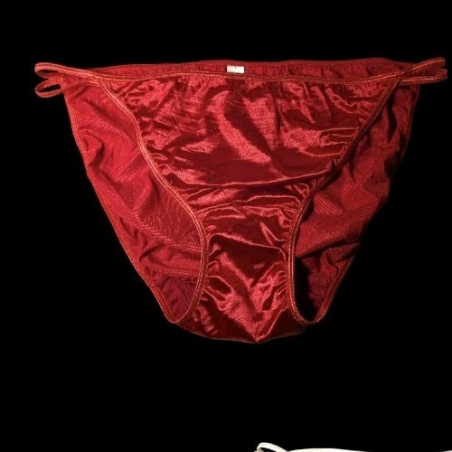 Vintage Y2K Cacique Second Skin Satin String Bikini Panties Plus Size 14/16