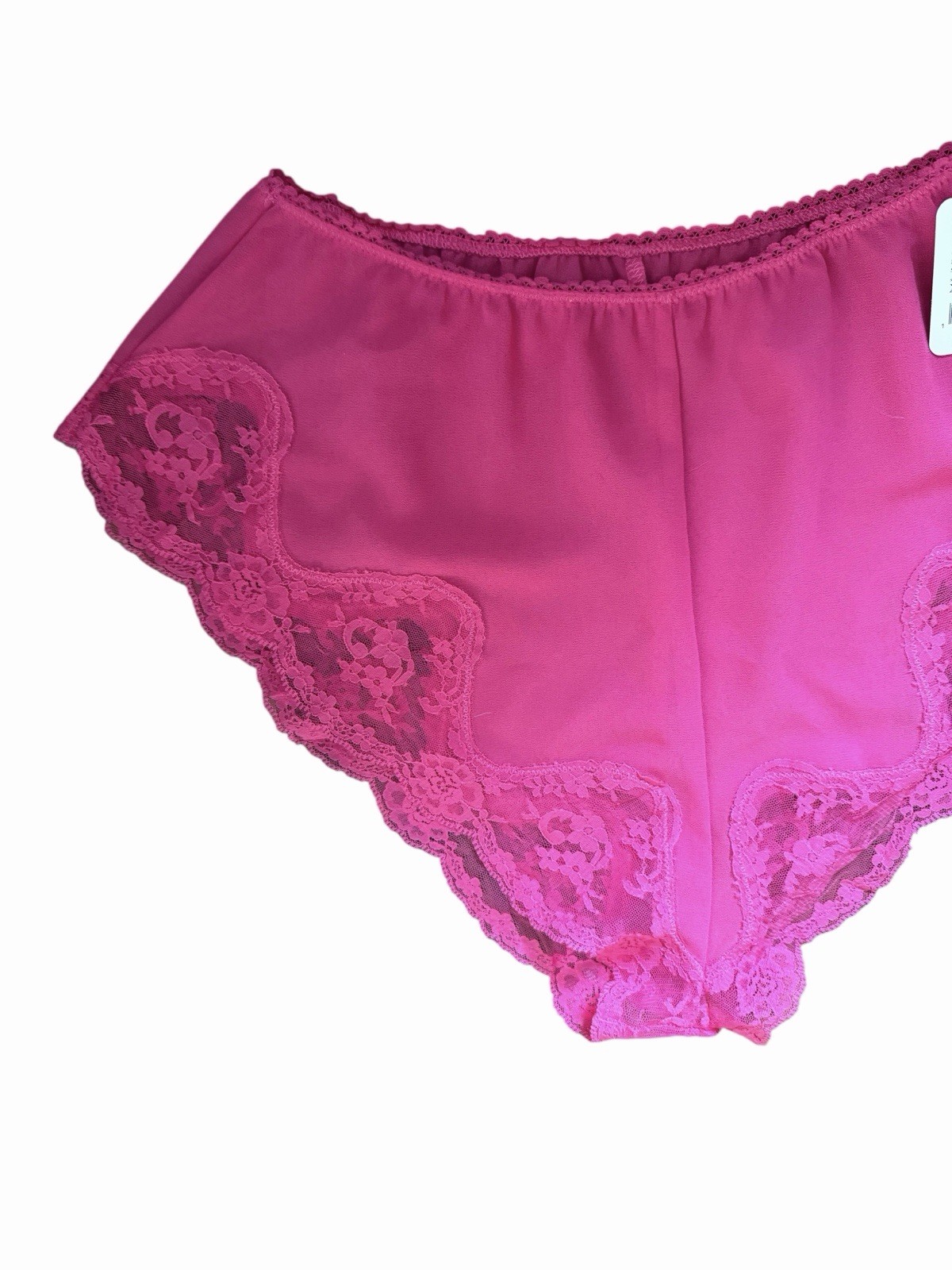 Free People Pink Knicker Underwear Pants Hot Pink RRP $59 Lace Trim Size XS 8 10