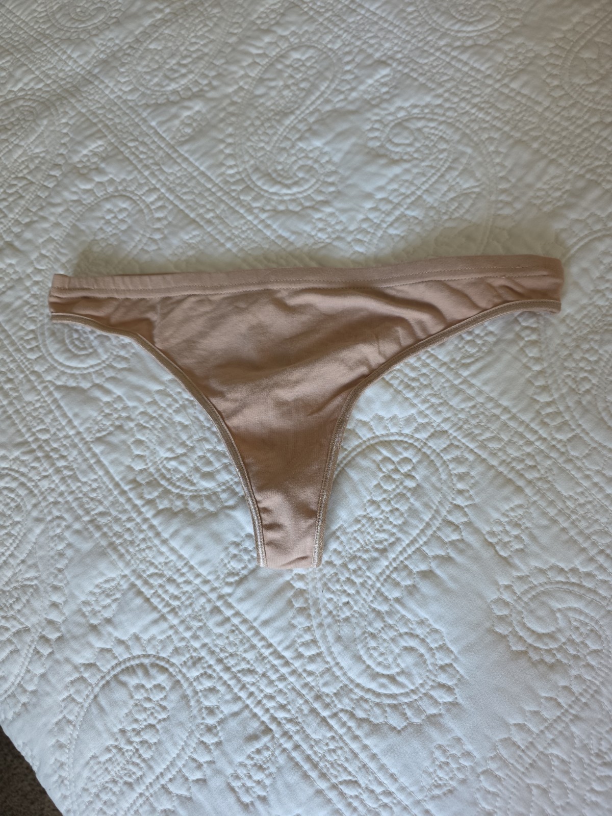 Women’s Thong panties underwear The Best Fitting Panty beige Size 6 NWOT