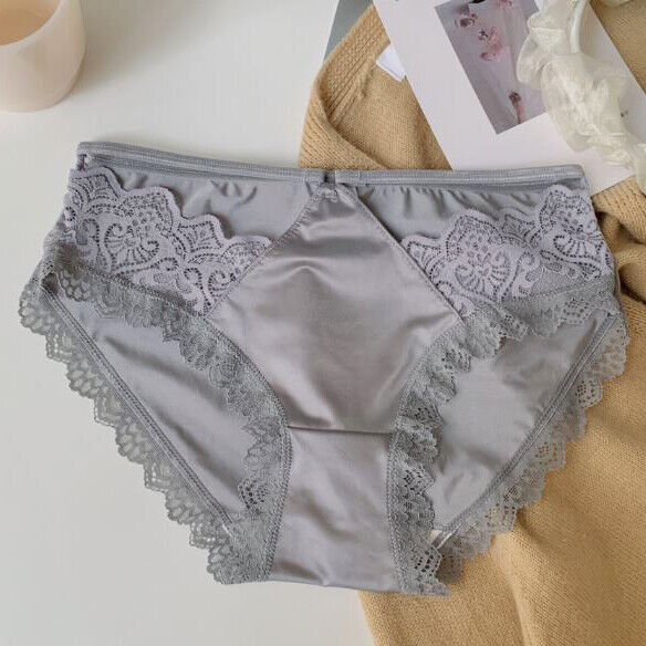 1/5 Pcs Lot Sexy Womens Satin Panties Brief Lace String Bikinis Lingeries Undies