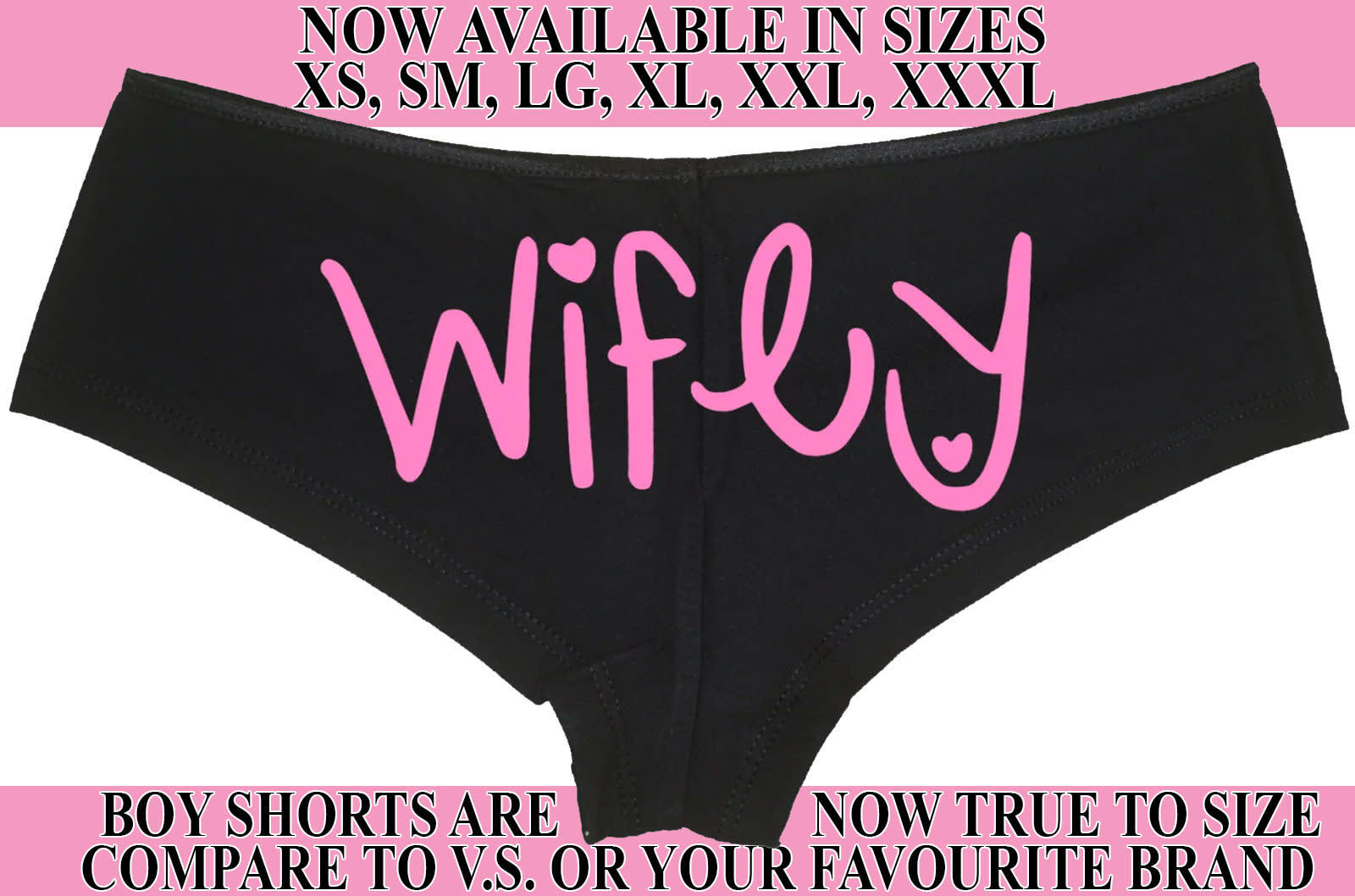 WIFEY wife engagement honeymoon bridal shower bachelorette party gift panties