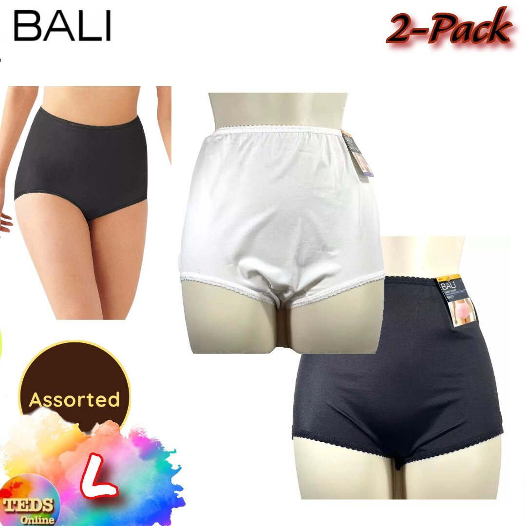 NWT 2-Pack Bali Women’s L Skimp Skamp Brief Panties Underwear 2633 $26