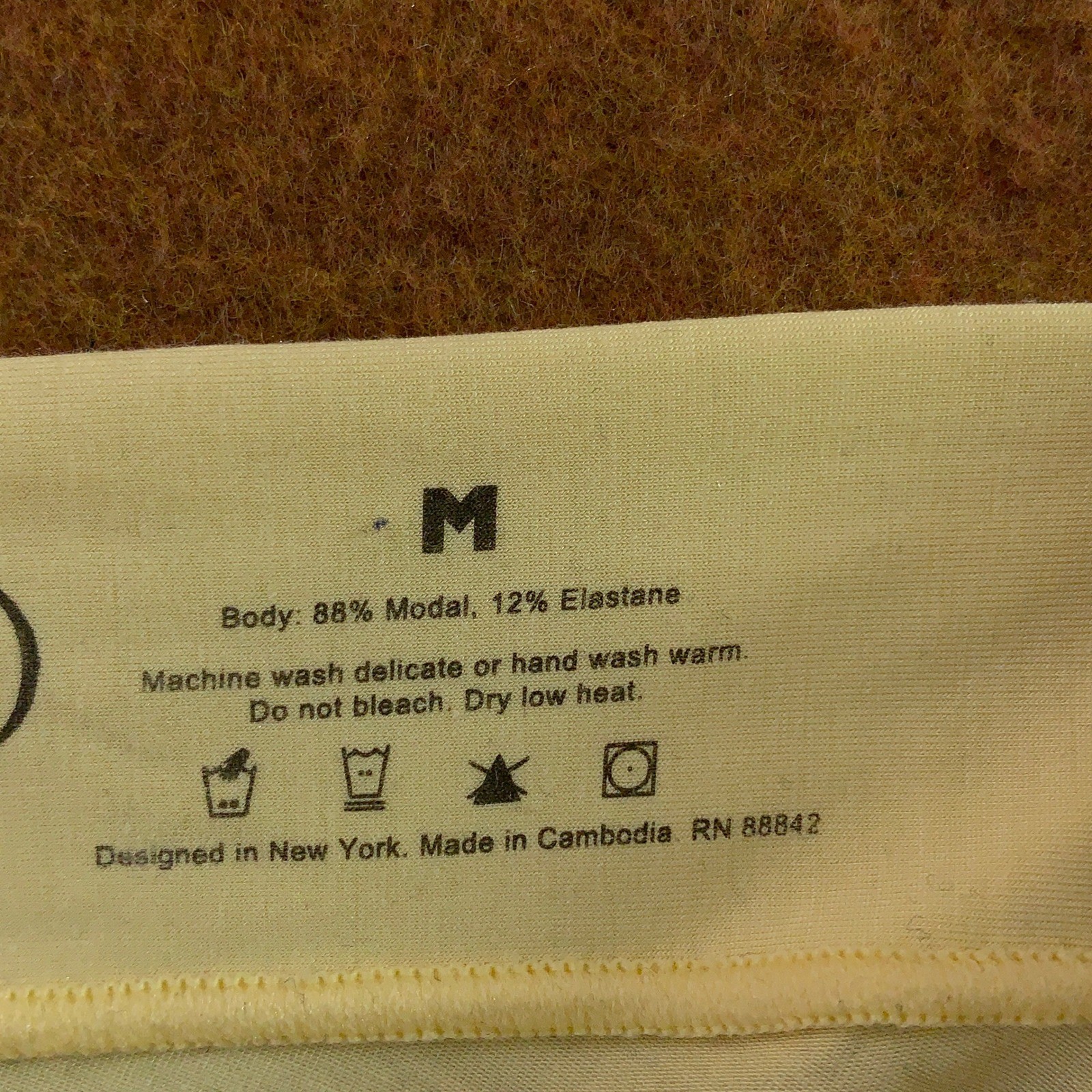 CUUP Womens Medium Honey Yellow Modal Stretch Bikini Panty 3 Pack NWT *Flaw