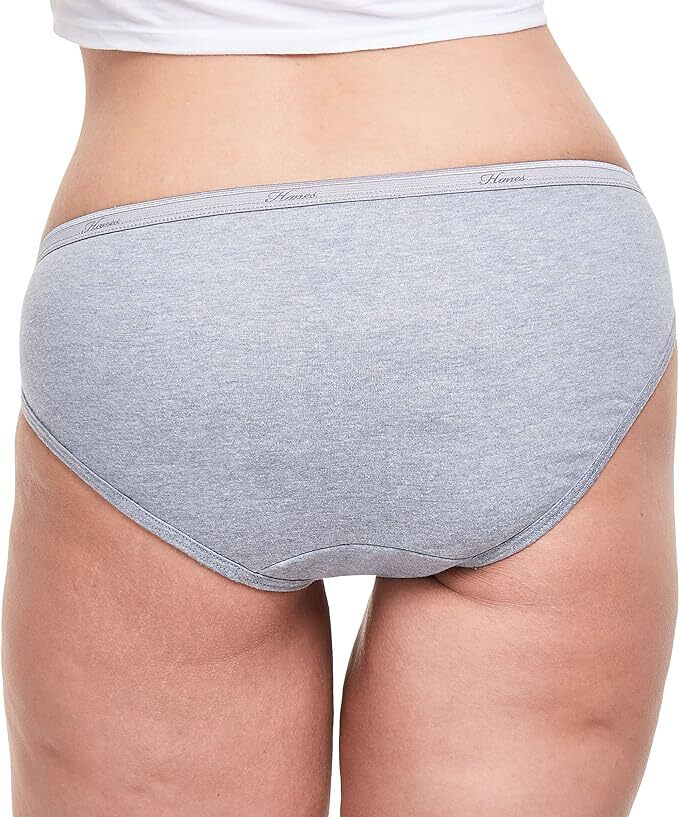 Hanes Color Women Panties 100% Cotton Underwear Bikini Color 5 or 10 Pack