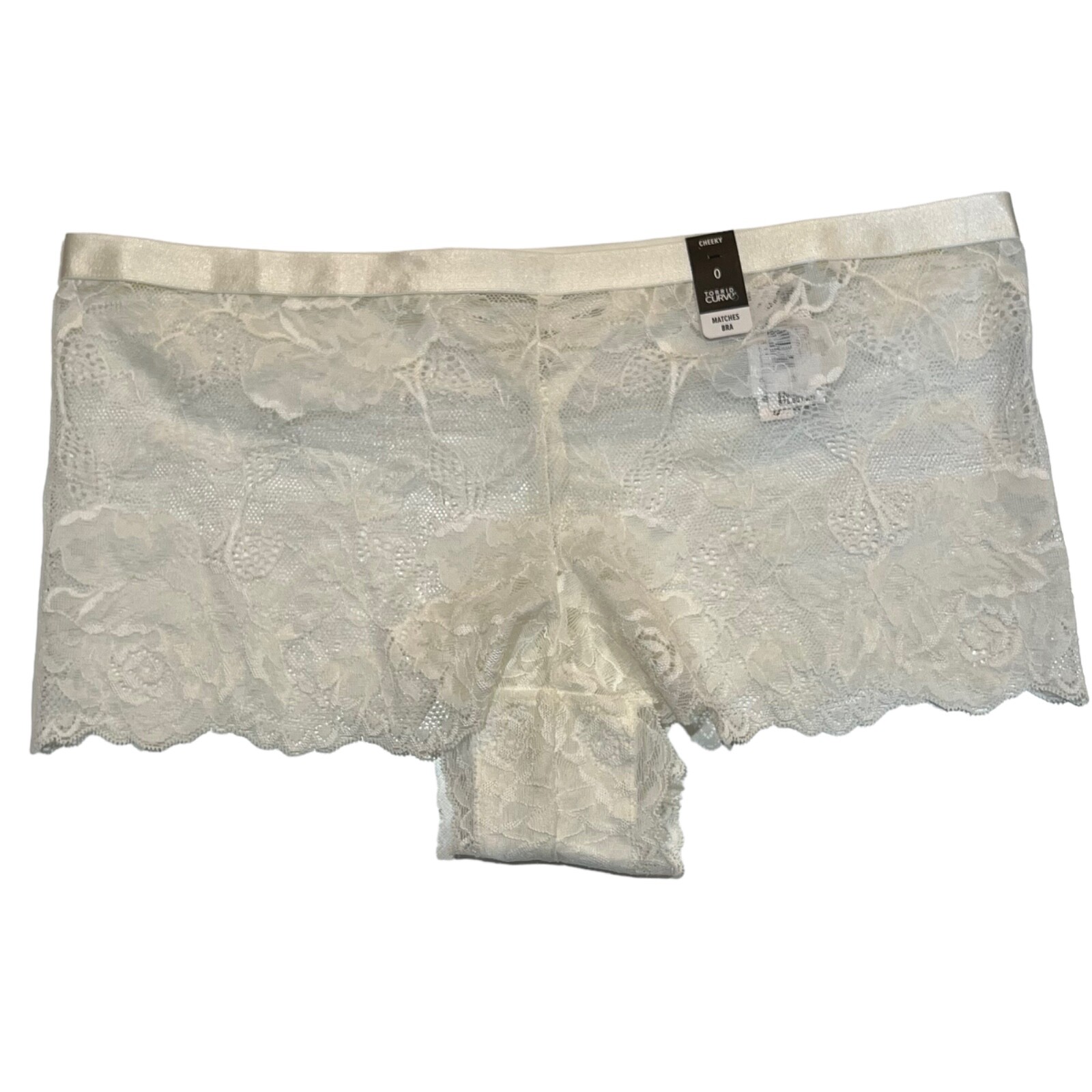 NWT TORRID Cheeky Pantie Underwear Sz 0X-1X-2X-3X-4X Cream Ivory Lace