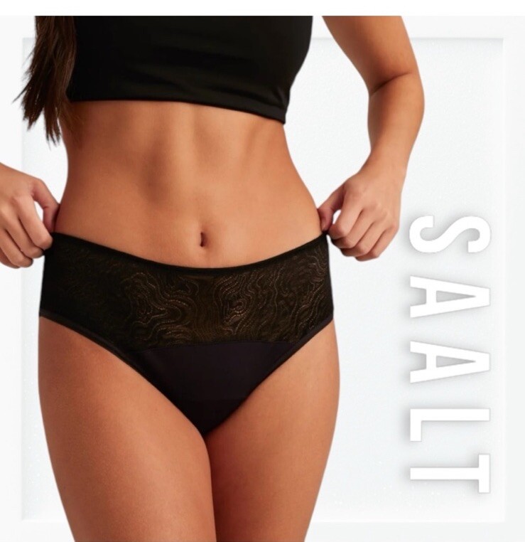 NWT Saalt Hipster Lace Light Period Underwear sz XS