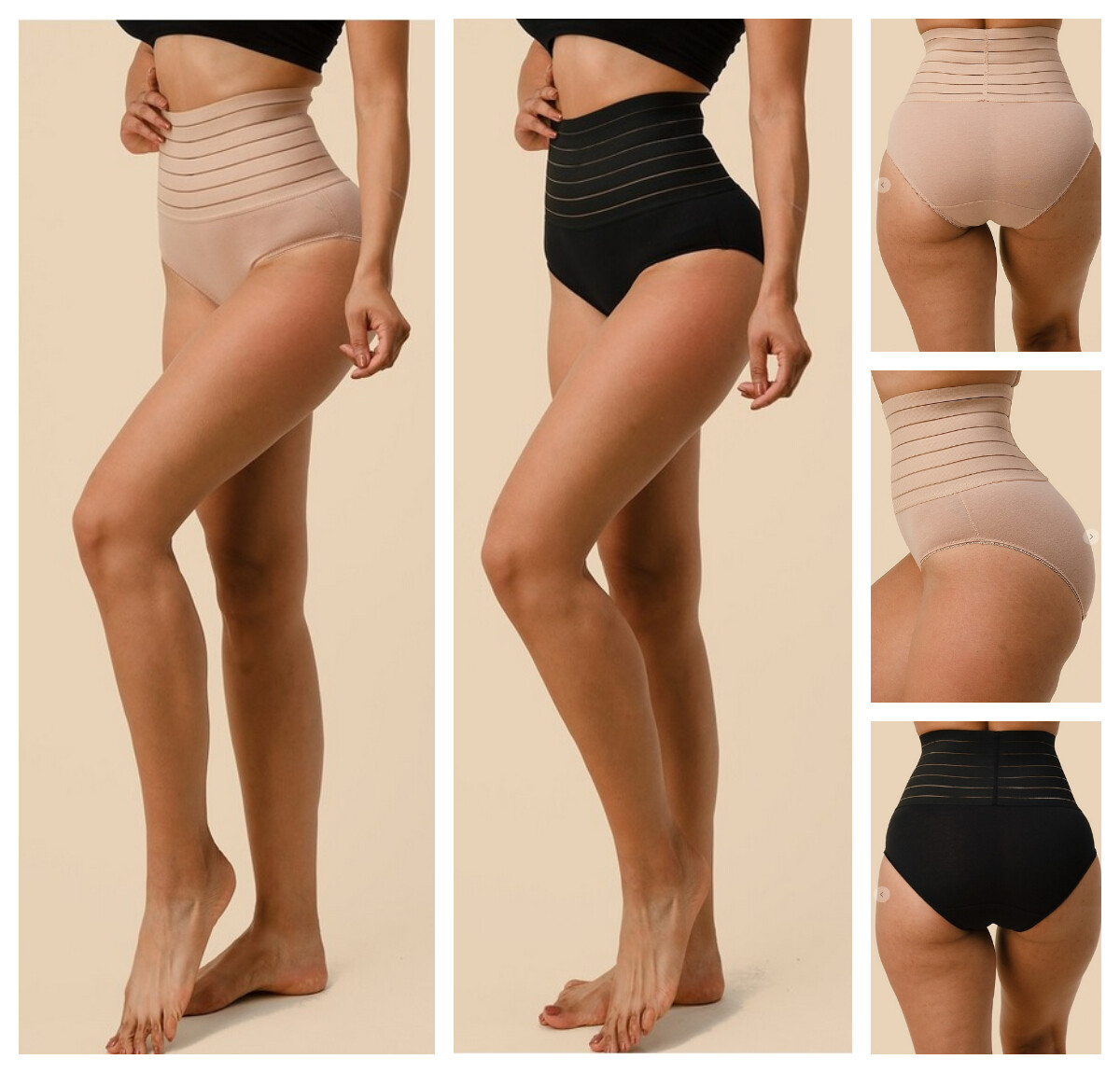 2 or 4 PK POWER SLIMMING TUMMY WAIST CINCHER GIRDLE SHAPER BRIEF Hi Waist M-2XL