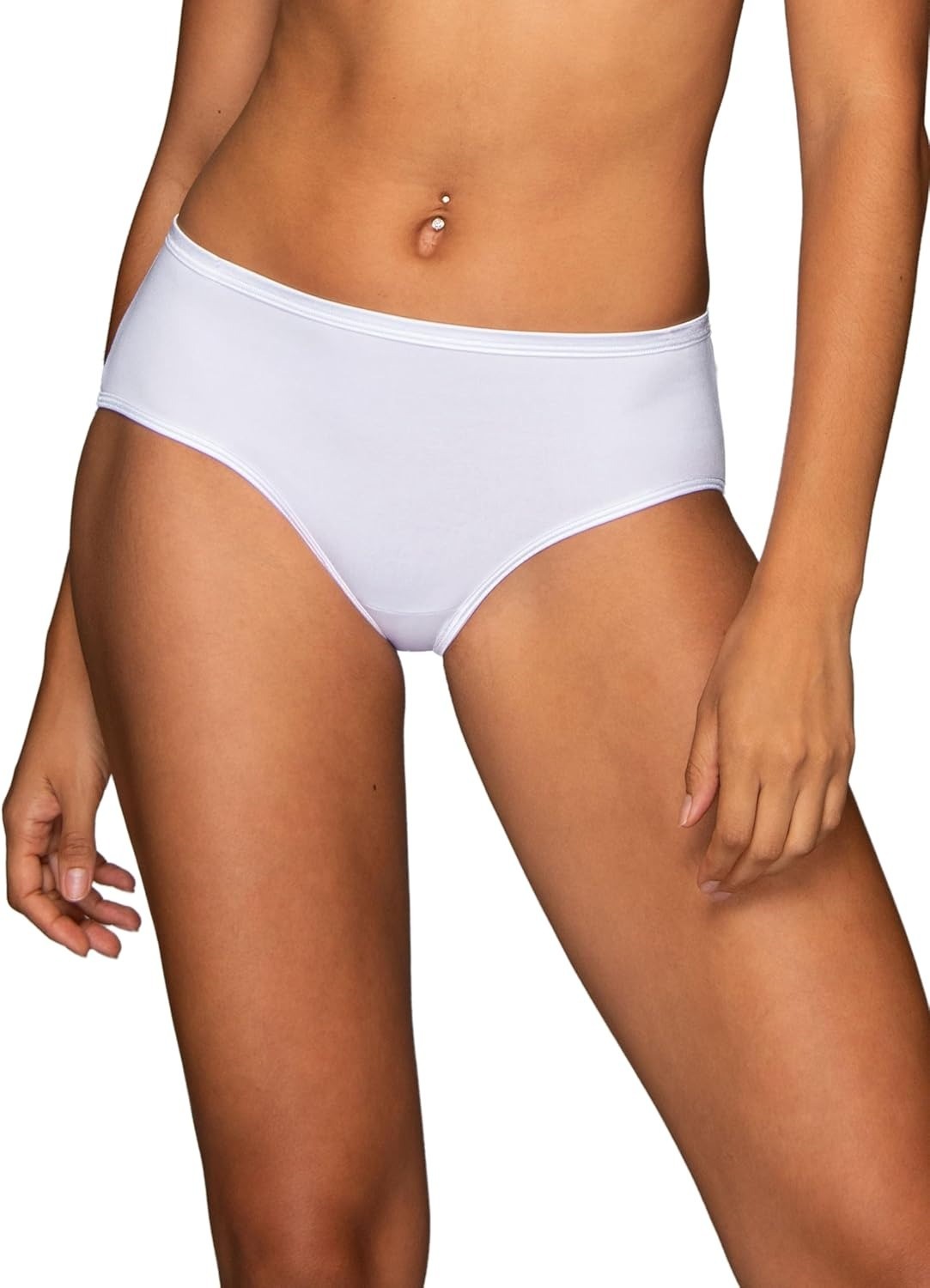Vanity Fair Illumination Hipster Panties Size 6 Star White 18107 3 Pack NWT