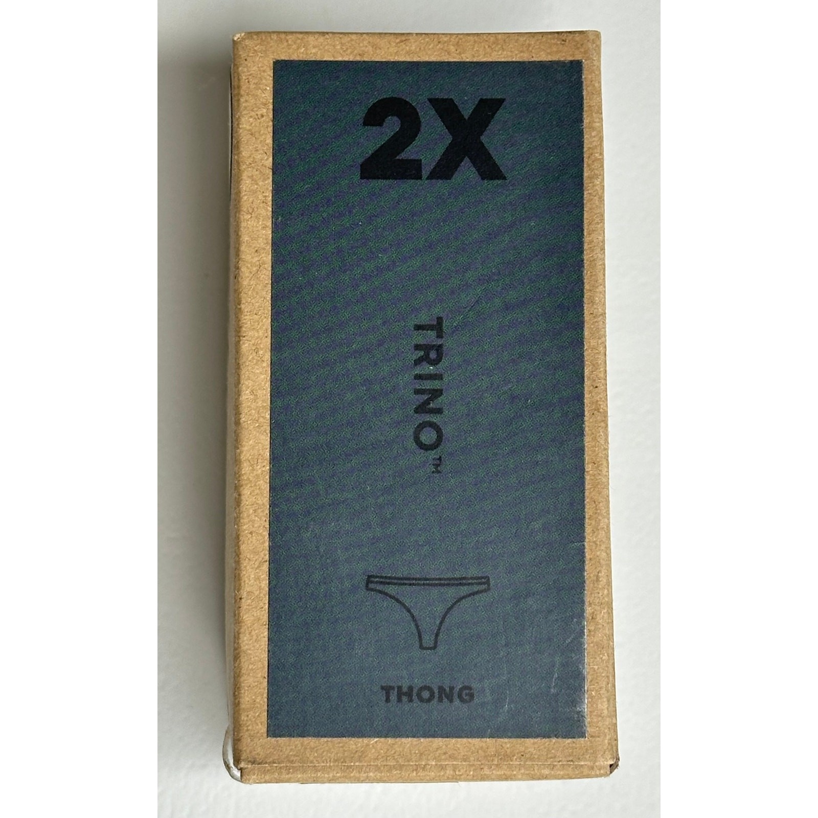 Allbirds NWT Blue Trino Thong Panty XXL Rare Discontinued Merino Tree Blend 2XL