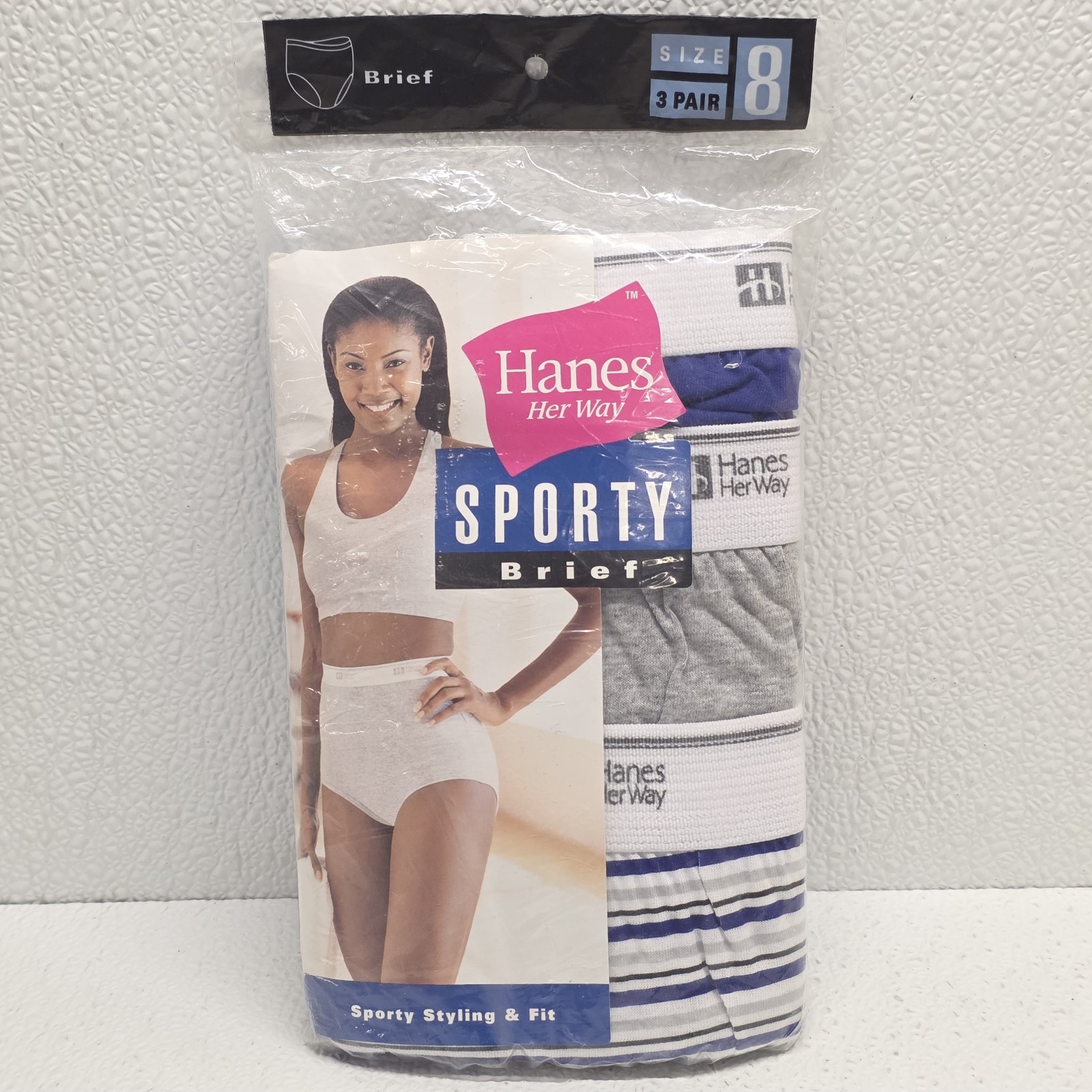 Hanes Sporty Briefs 3 Pair Womens Size 8 Vintage 1999