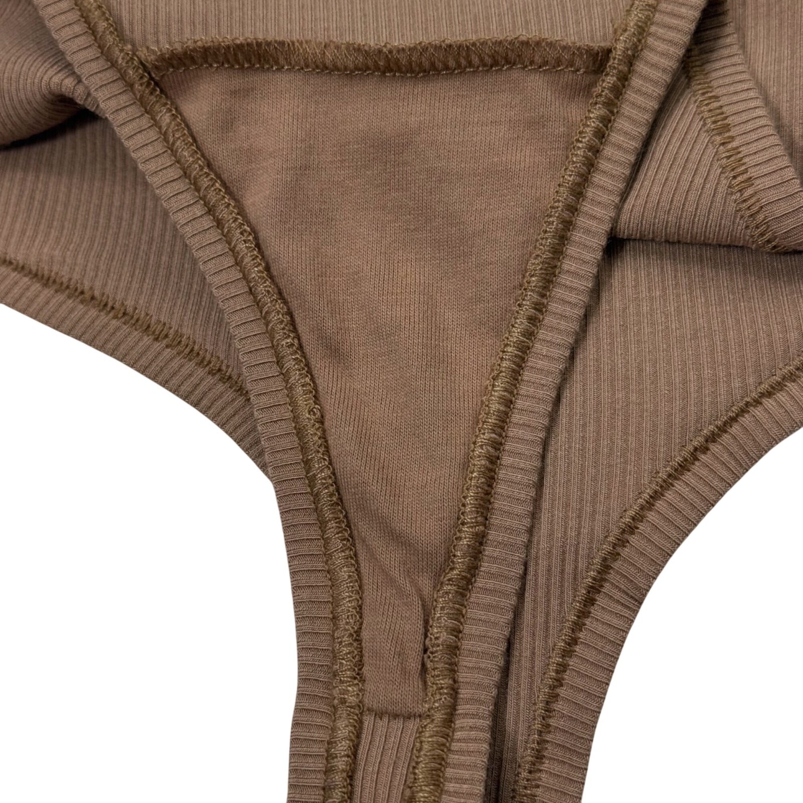 SKIMS Soft Lounge Rib Dipped Thong Team USA Sienna Large