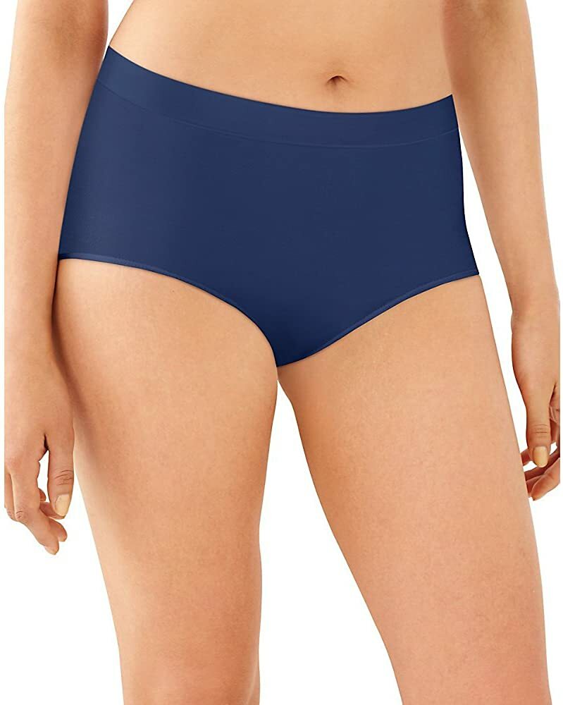 Bali Women’s One Smooth U All Over Smoothing Brief Panty Size M Navy