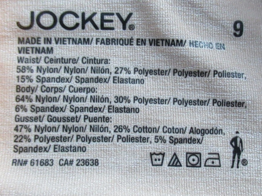 Jockey Women’s Smooth Seamless Hi Cut Brief Panty, Light Nude 4, XXL / Size 9