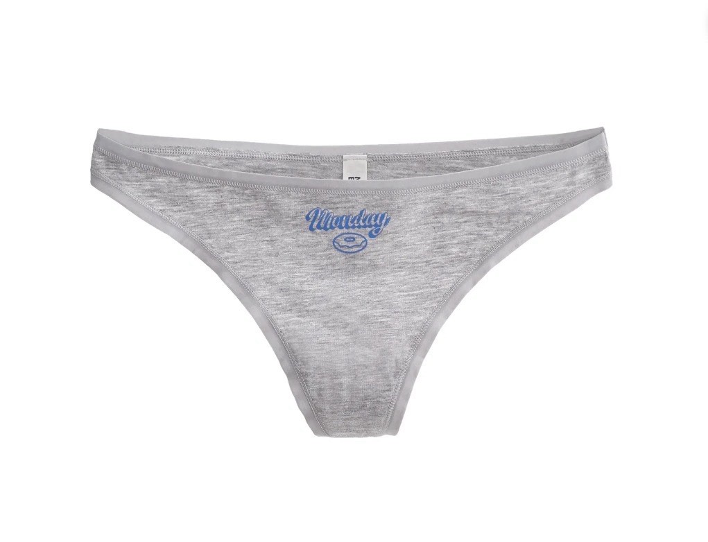 7-Pair NO BOUNDARIES Women’s XS (0-2) Cotton Thong Mid-Rise Days Of The Week