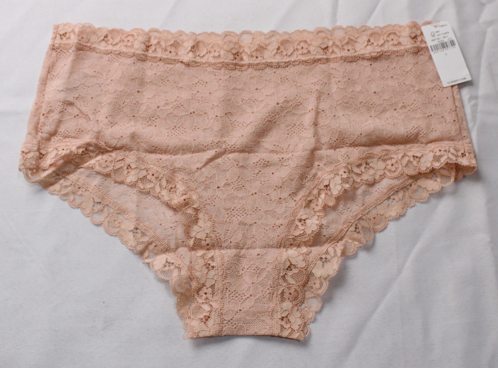 Old Navy Women’s Low-Rise Lace Hipster Underwear EH6 Fleur De Sel Large NWT
