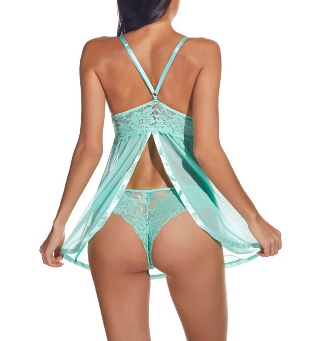 Women’s Sexy Lingerie Sleepwear Babydoll Underwear Lace Dress G-String Nightwear