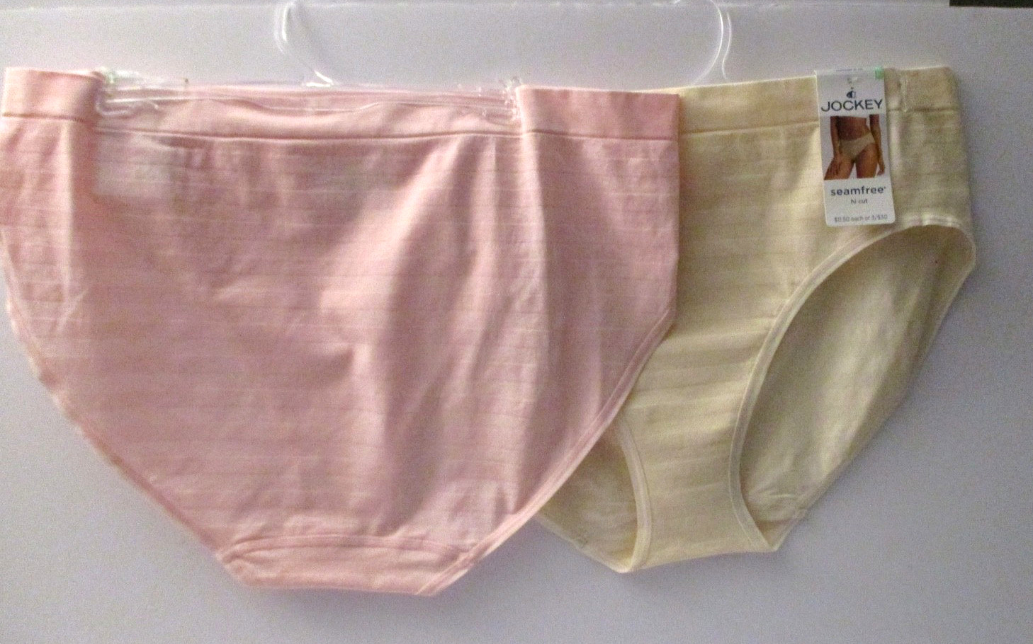 Jockey Womens seamfree hi-cut panties 2 pair size XL/8