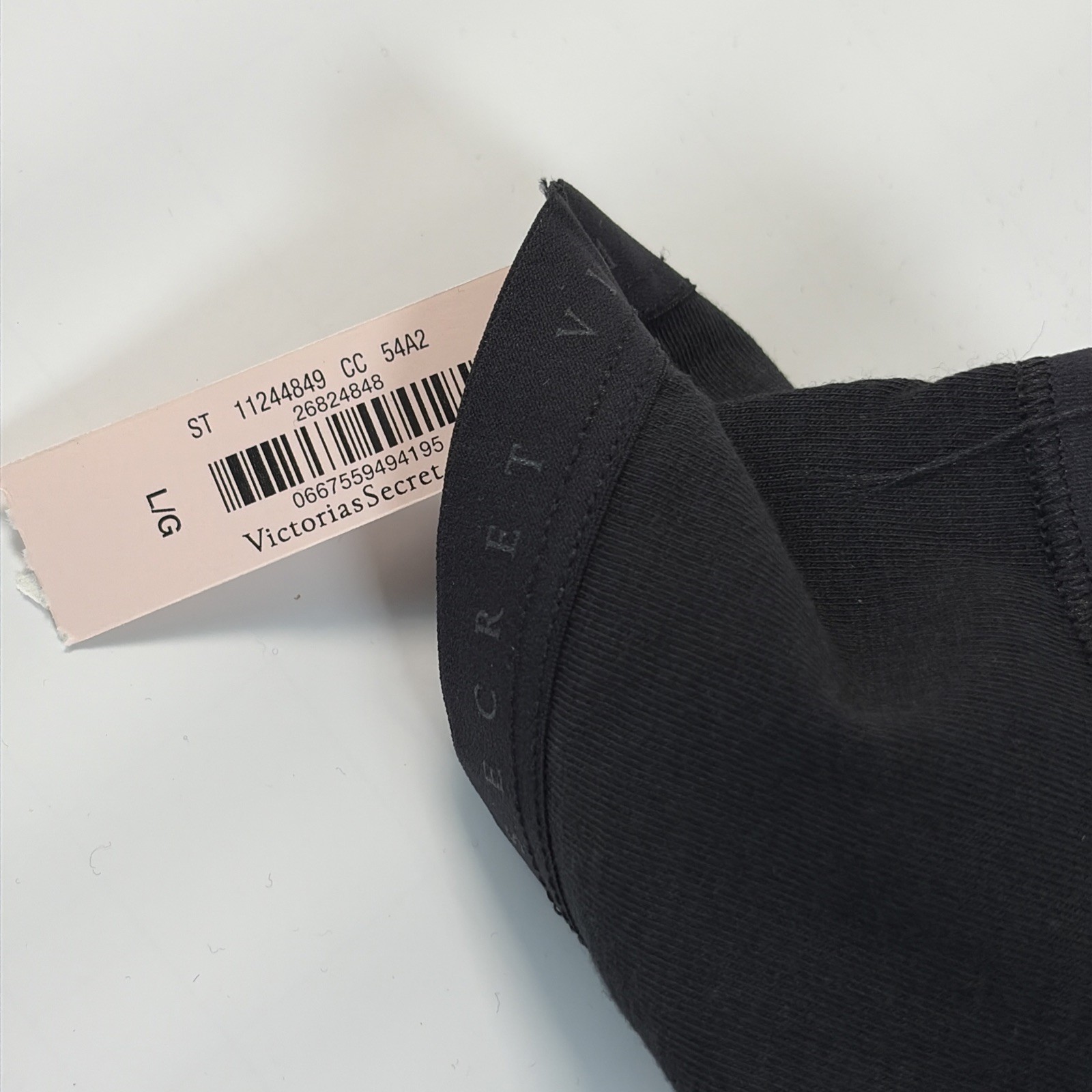 Victoria’s Secret PINK Bikini Stretchy Panties Black Size Large