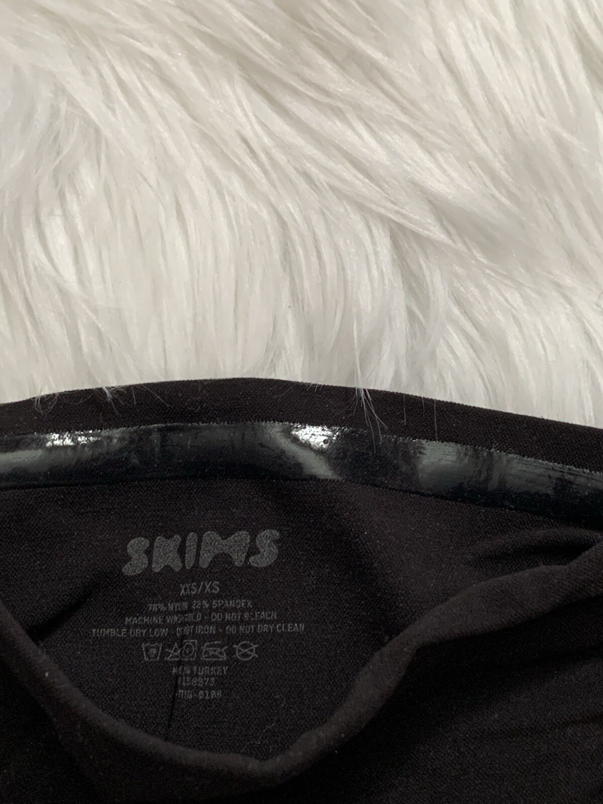 Skims Kim Kardashian Core Control Thong Panty In Color Onyx Sz XXS/XS W/Box