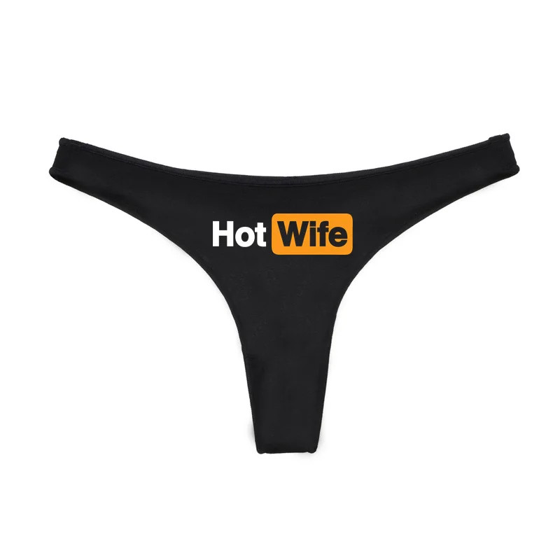 Hot Wife Letters Women’s Underwear New Fashion Panties Low Waist Ladies Brief
