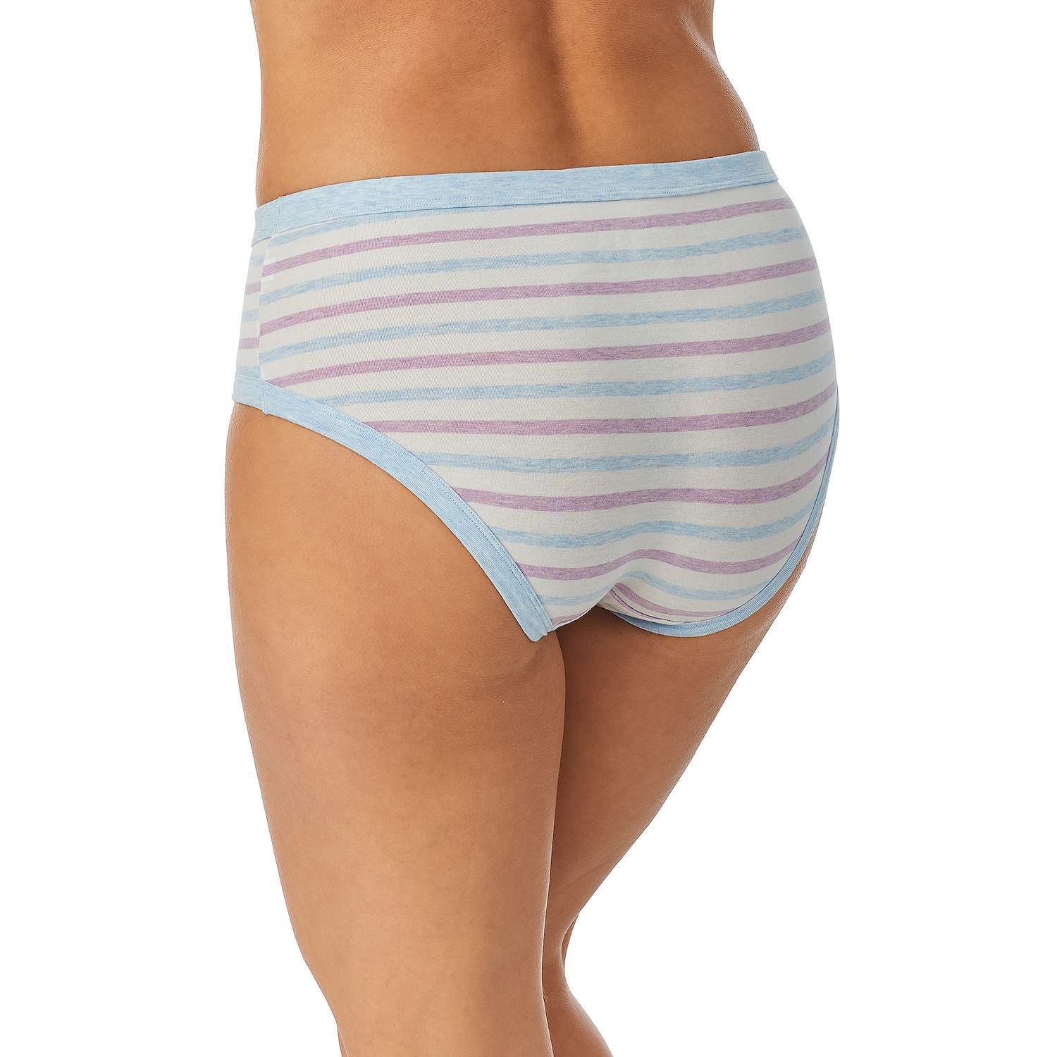 Juniors’ Saint Eve Super Soft Hipster Panty 5164053 Coral Heather Striped Sz.L