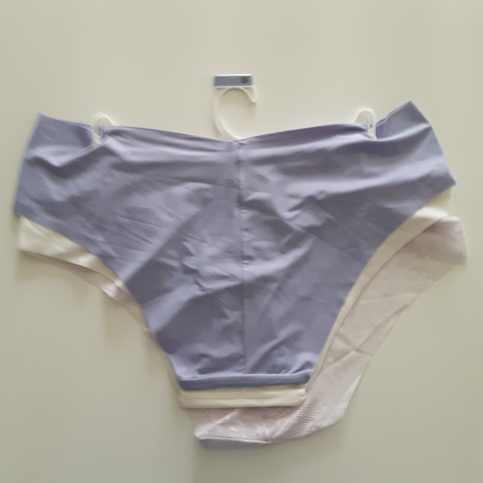 Tranquil & True Womens Size 2X Cheeky Panties Matte Lace Purple Ivory 3 Pack