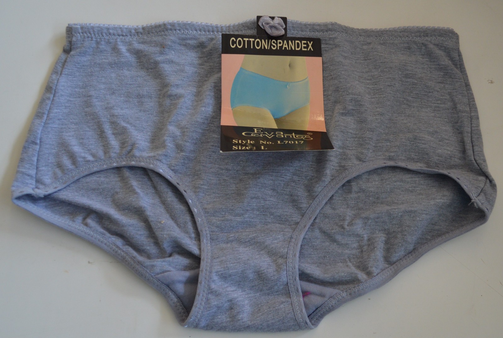 U CHOOSE Women Eva CERVANTES SZ Medium LARGE Panties Underwear Black White GRAY