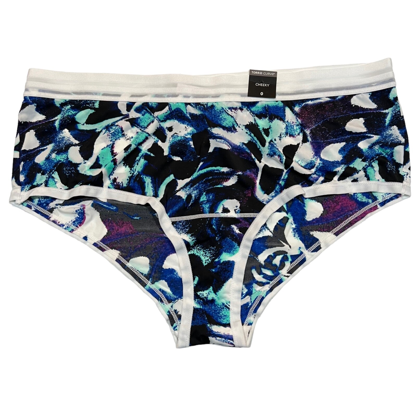 NWT TORRID Cheeky Pantie Sz 0X-1X-2X-3X-4X-5X Silky White Blue Purple Black